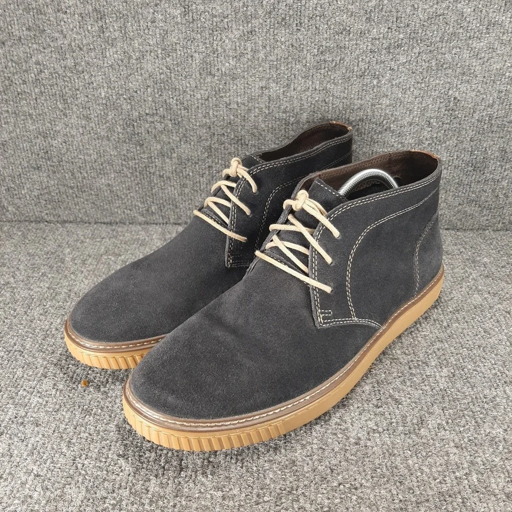 Johnston & Murphy Men's Wallace Chukka Boot Size 11M DK Blue Suede 25-2349 EUC